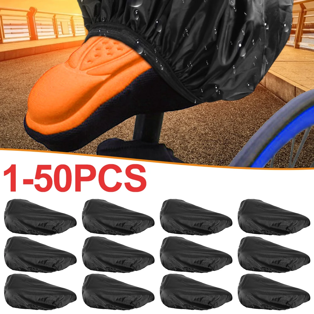 1-50 бр., кормило седлото, дъждобран, възглавница за седалката на велосипеда, непромокаема подложка за седалка, външни велосипедни дождевики, защитни аксесоари Изображение 0