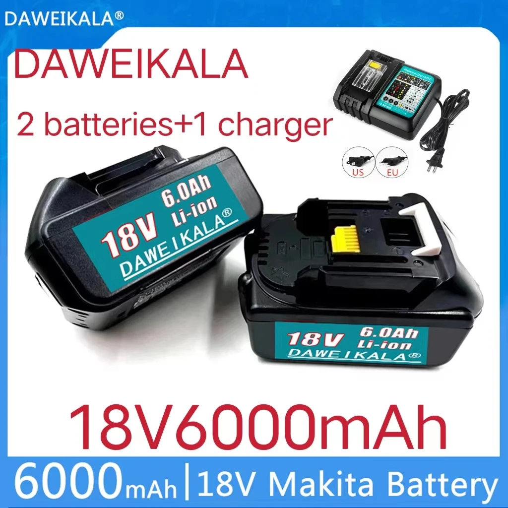 18 от 6000 mah Литиево-йонна батерия за Makita най-Новата Обновена Акумулаторна батерия BL1860 18 В BL1840 BL1850 BL1830 BL1860B LXT40 Изображение 0