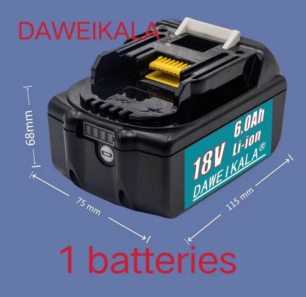 18 от 6000 mah Литиево-йонна батерия за Makita най-Новата Обновена Акумулаторна батерия BL1860 18 В BL1840 BL1850 BL1830 BL1860B LXT40 Изображение 5