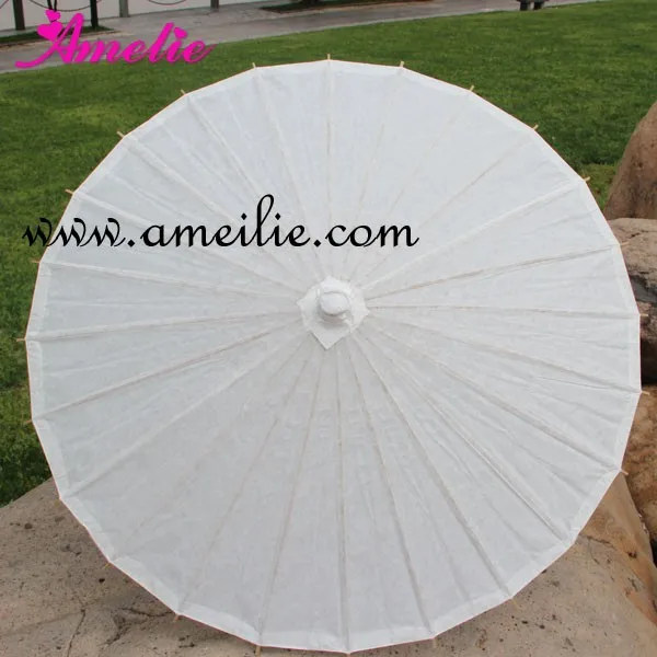 20 бр/лот, Безплатна доставка, сватбен чадър на булката от бяла хартия Изображение 1