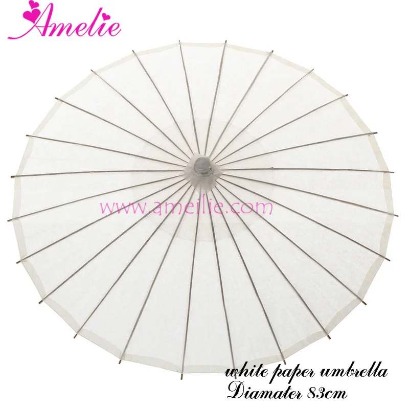 20 бр/лот, Безплатна доставка, сватбен чадър на булката от бяла хартия Изображение 4
