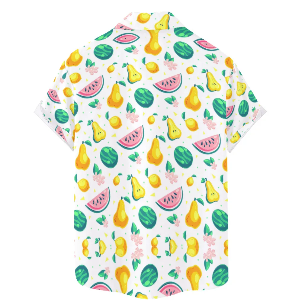 2023 Мъжка лятна къса риза Merchant с принтом, плажна риза с принтом Изображение 1