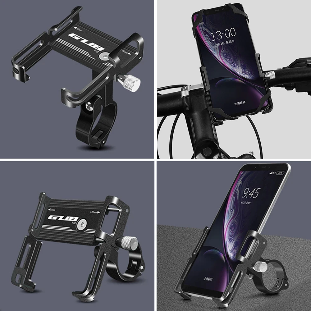 GUB P10 Алуминиев държач за телефон за МТВ велосипед, поддръжка на мотоциклети, GPS-държач за велосипед, скоба за волана, Аксесоари за оборудване Изображение 0
