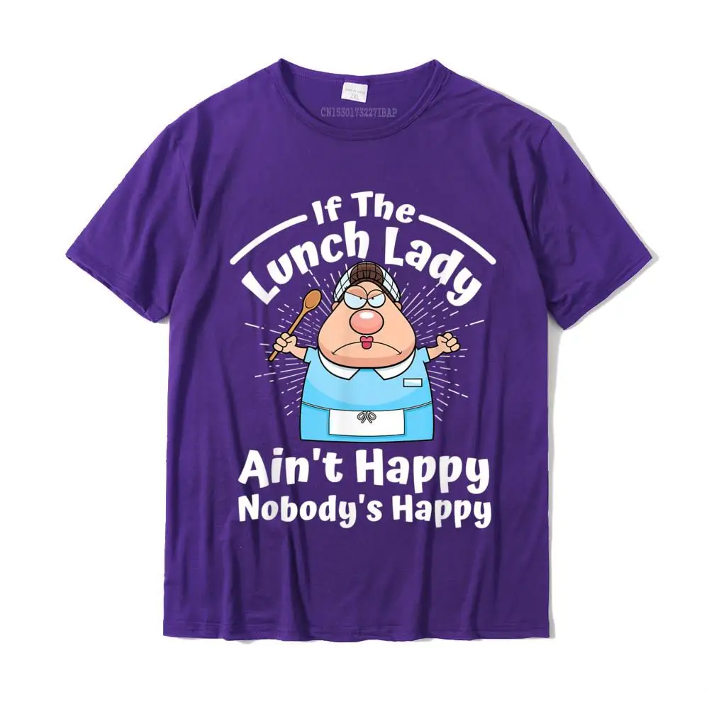 If The Lunch Lady Ain't Весели, Забавни риза Nobody's Happy, лидер на продажбите, тениски за отрепки, памучни тениски за мъже, класически Изображение 3
