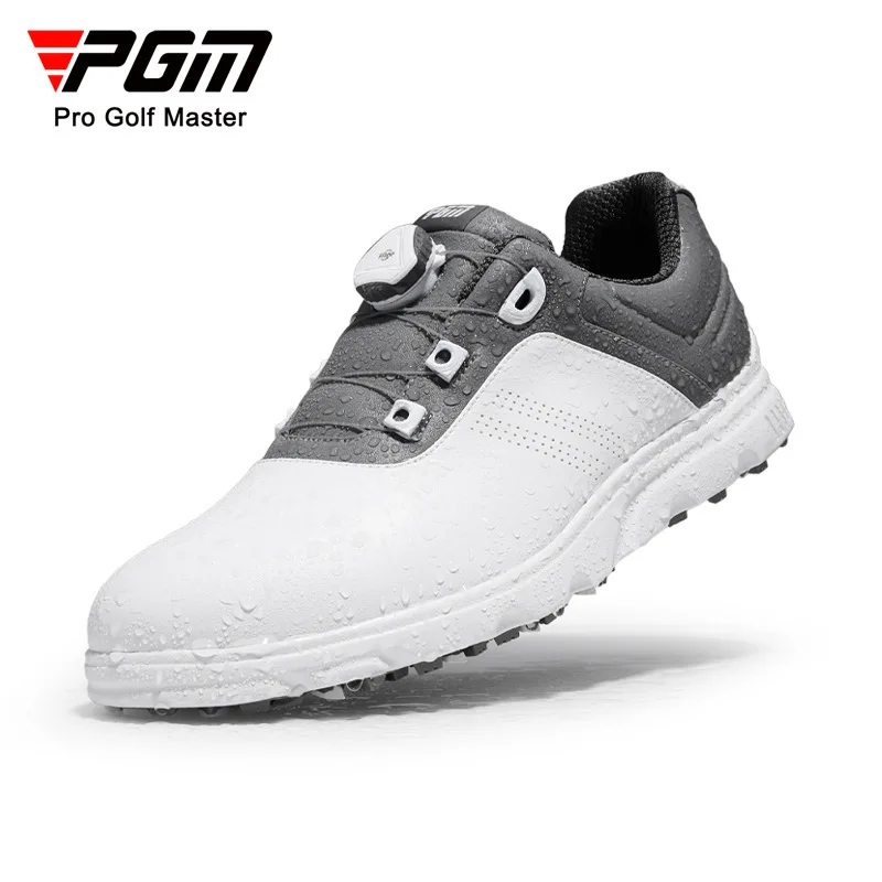 PGM нови обувки за голф, мъжки копчета, шнурове, спортни обувки, водоустойчив обувки, мини нитове, лятна спортни мъжки обувки Изображение 0
