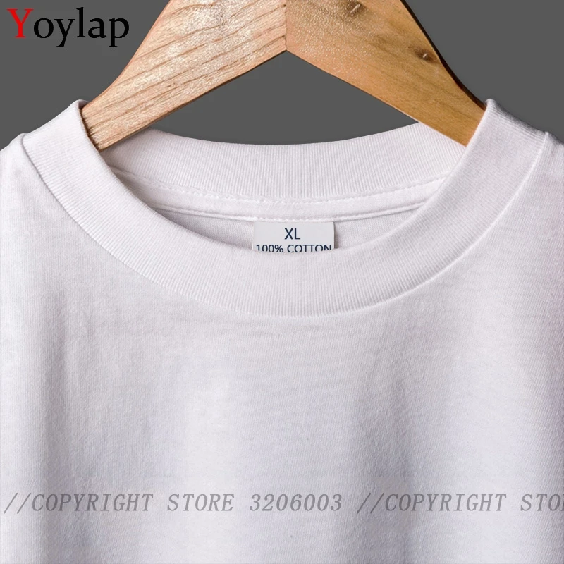 YOYLAP Забавно уникална мъжка тениска Улични летни блузи с къс ръкав за поръчка, купони на риза от 100% памучен плат с яка-часова Изображение 3