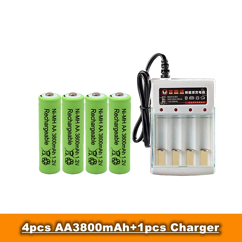 Акумулаторна батерия тип АА + ААА, 1.2, 3800 ма /3000 MAH, се използва за продажба на дистанционни управления, играчки, радиоприемници и зарядни устройства Изображение 5