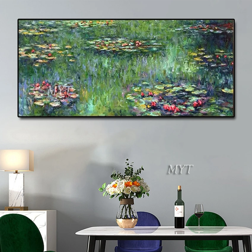 Живопис с маслени бои ръчно изработени Monet impression пейзаж на Ван Гог oil ръчно рисувана украса на стените на хола Изображение 1