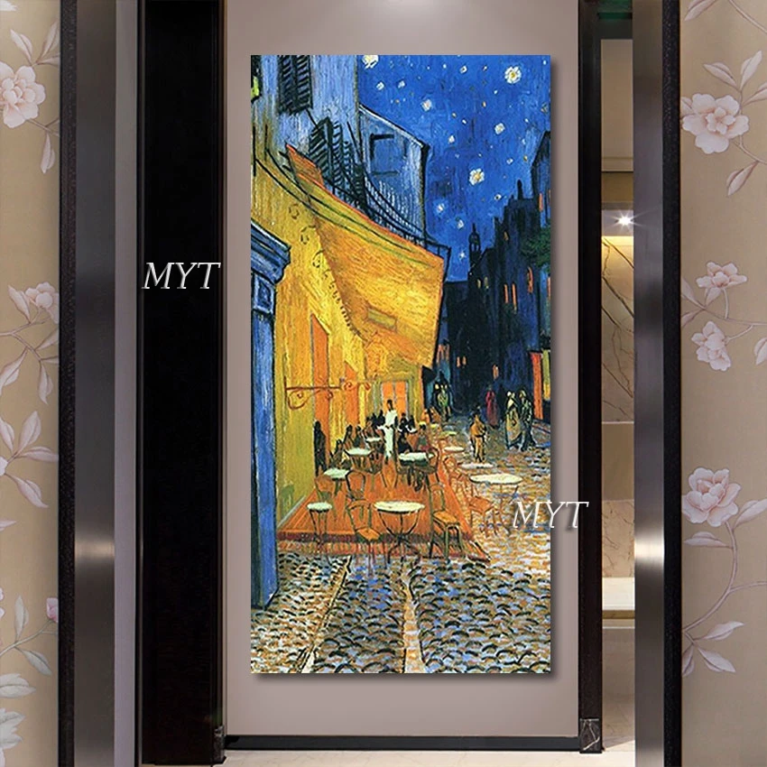 Живопис с маслени бои ръчно изработени Monet impression пейзаж на Ван Гог oil ръчно рисувана украса на стените на хола Изображение 5