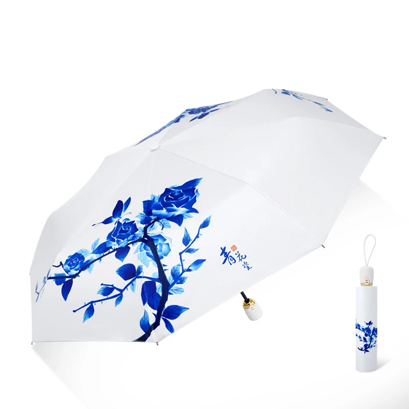 Креативен мини чадър от Слънце, дъжд, UV-чадър, Ветрозащитный луксозен чадър Paraguas Ombrello Pioggia, сватбен сладък чадър Изображение 1