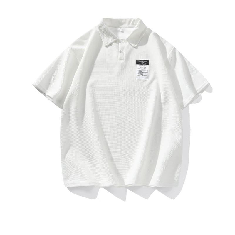Модерна мъжка риза с къси ръкави за лятото 2023, къси ръкави, Харадзюку, Корея, обикновена черни и Бели Блузи, тениски, Ежедневни тениска, Дрехи оверсайз Изображение 2