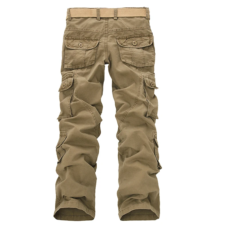 Модерни военни панталони-карго мъжки свободни провиснал тактически панталони Oustdoor Ежедневни памучни панталони-карго мъжки с няколко джобове голям размер Изображение 3