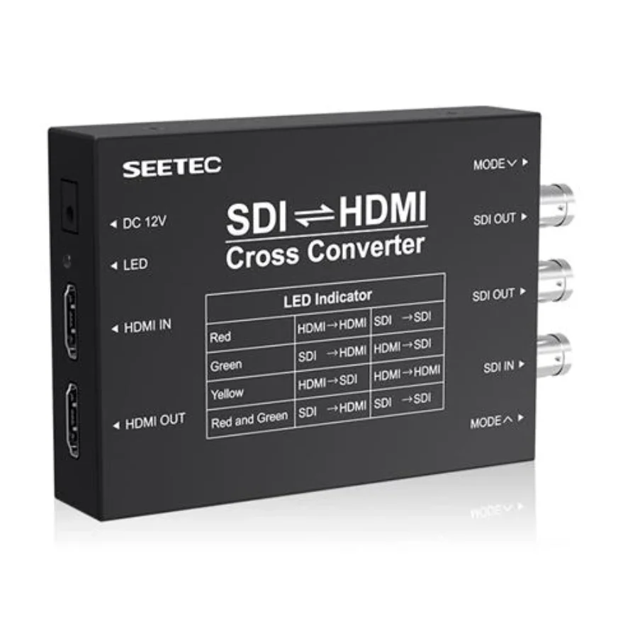 Съвместим с Seetec SDI, HDMI кръст-конвертор SCH отговаря на стандартите SMPTE 424M SMPTE 292M Изображение 0