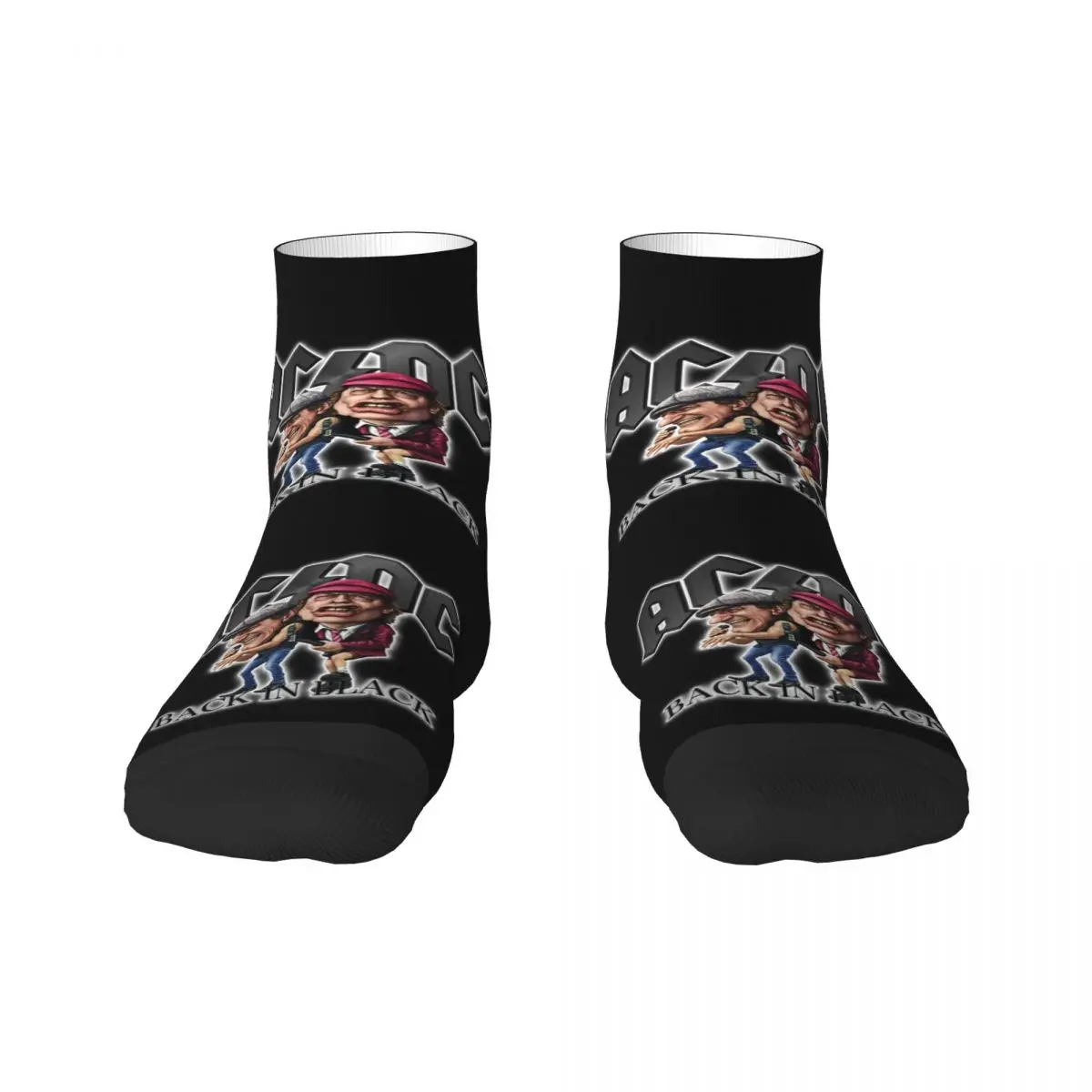 Хеви метъл Рок AC DC мъжки и дамски чорапи за екипажа Унисекс, стръмни чорапи с 3D принтом Изображение 0